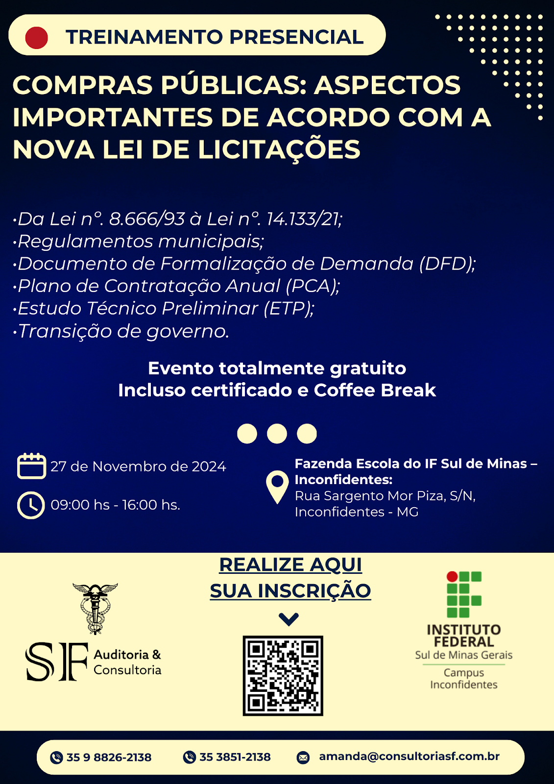 🎯 Convite Especial: Treinamento em Compras&nbsp;Públicas