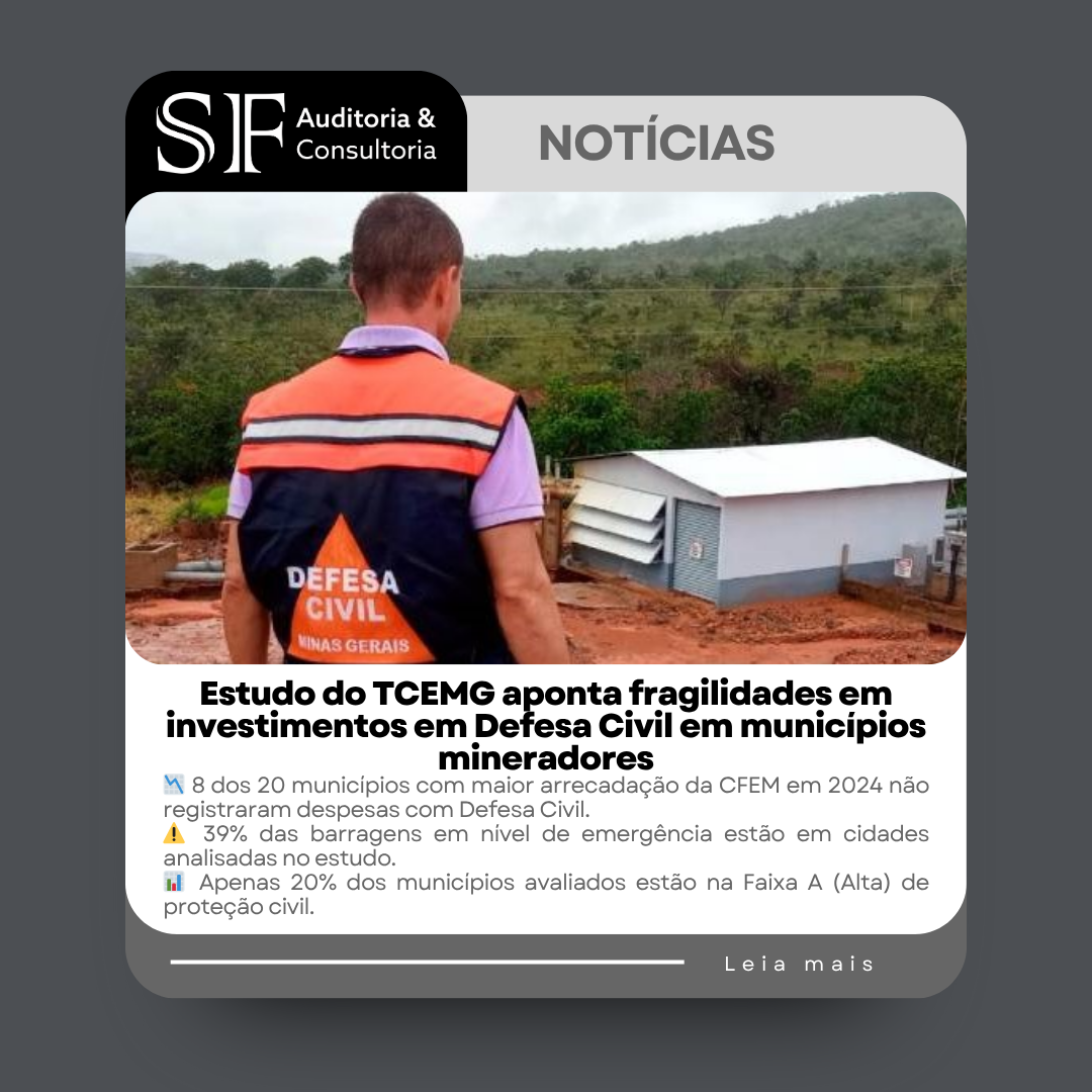 Estudo do TCEMG aponta fragilidades em investimentos em Defesa Civil em municípios&nbsp;mineradores