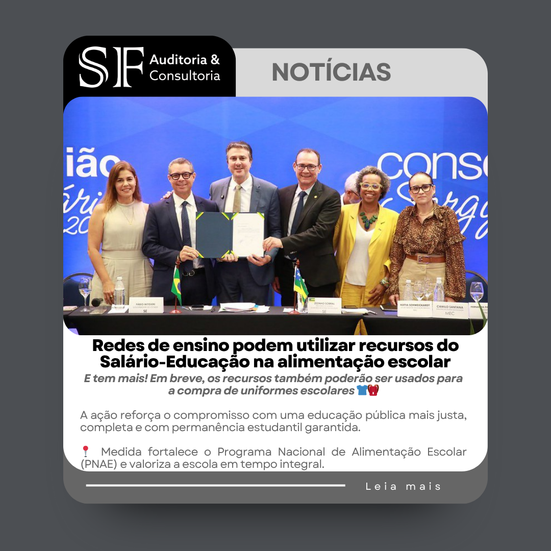 Redes de ensino podem utilizar recursos do Salário-Educação na alimentação&nbsp;escolar