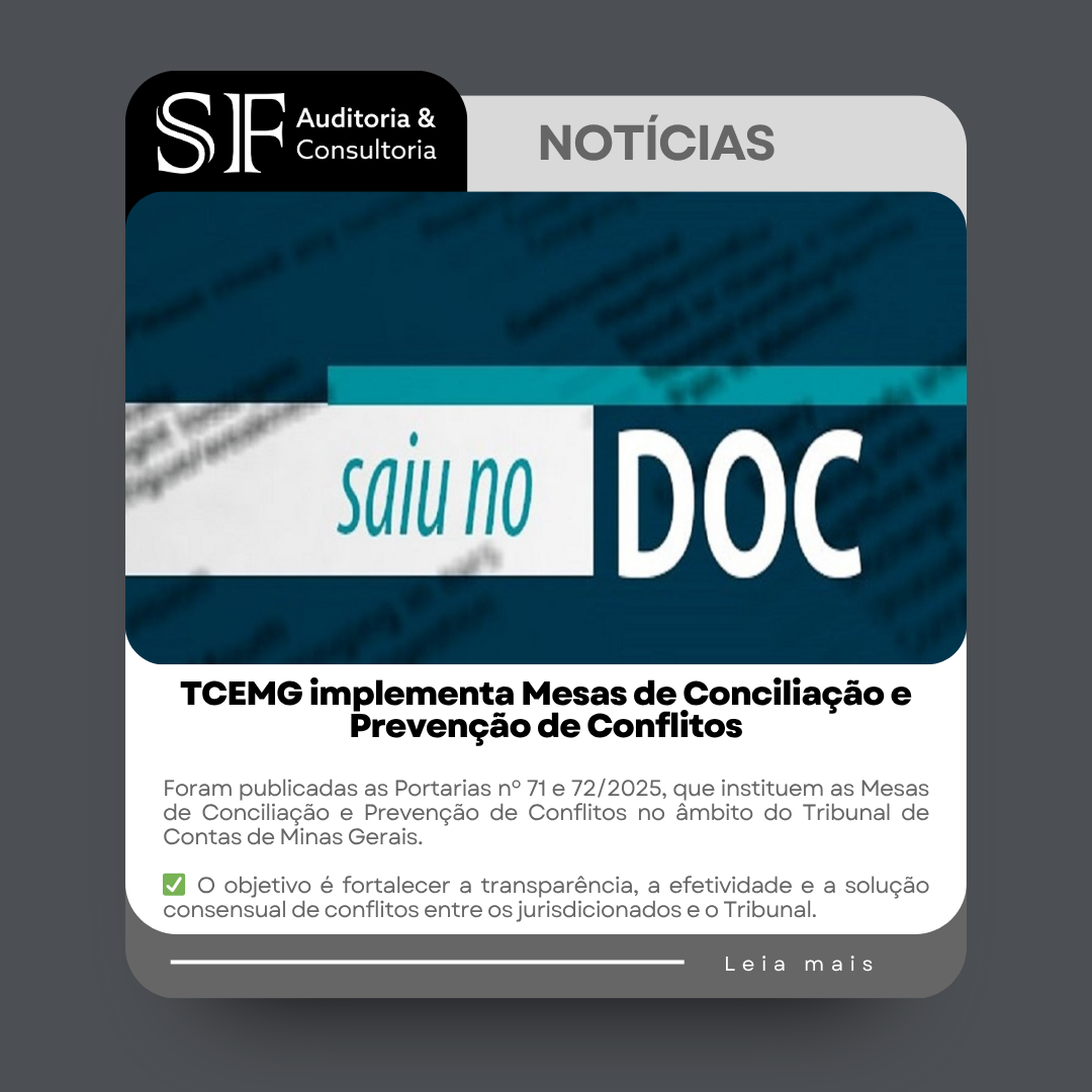 TCEMG implementa Mesas de Conciliação e Prevenção de&nbsp;Conflitos