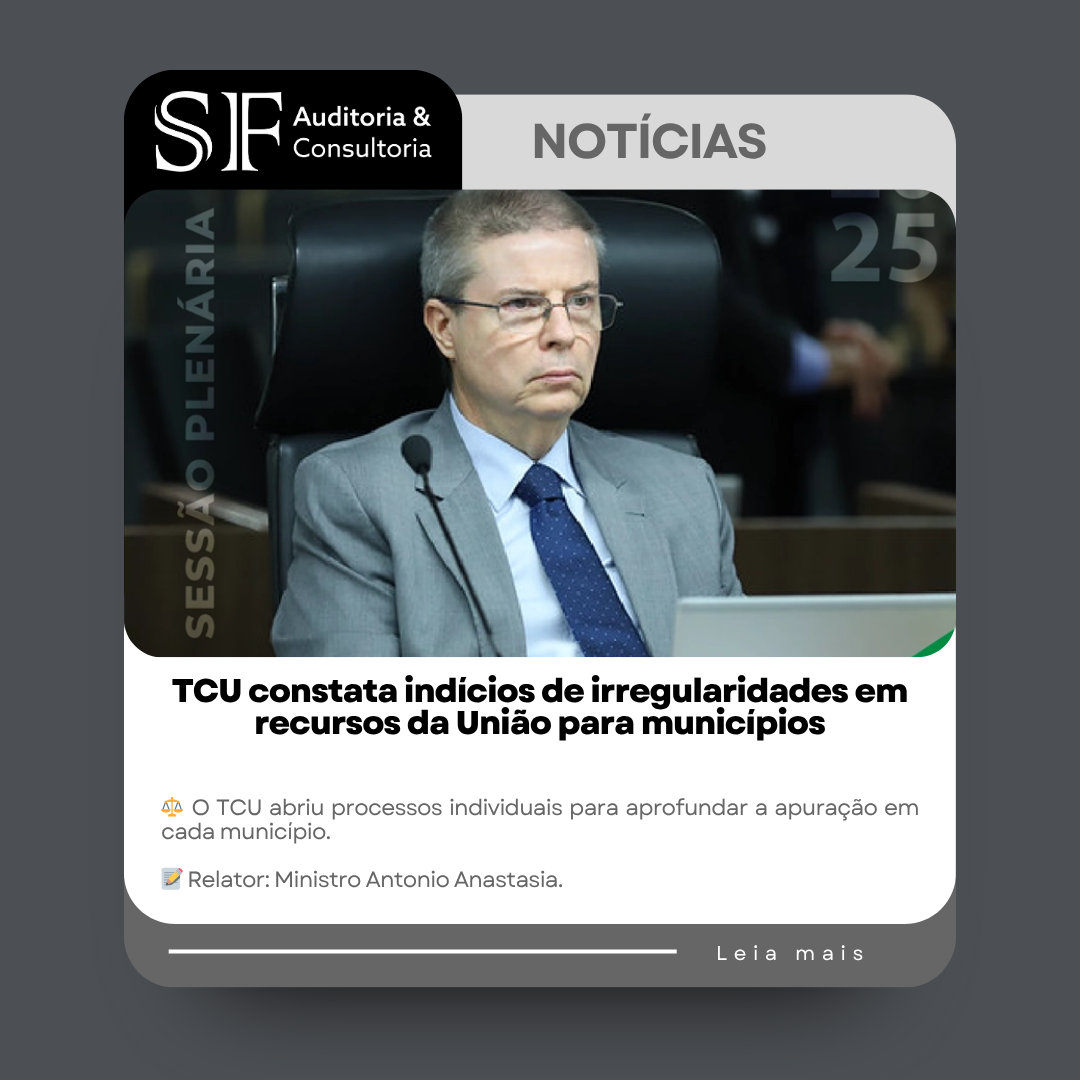 TCU constata indícios de irregularidades em recursos da União para&nbsp;municípios