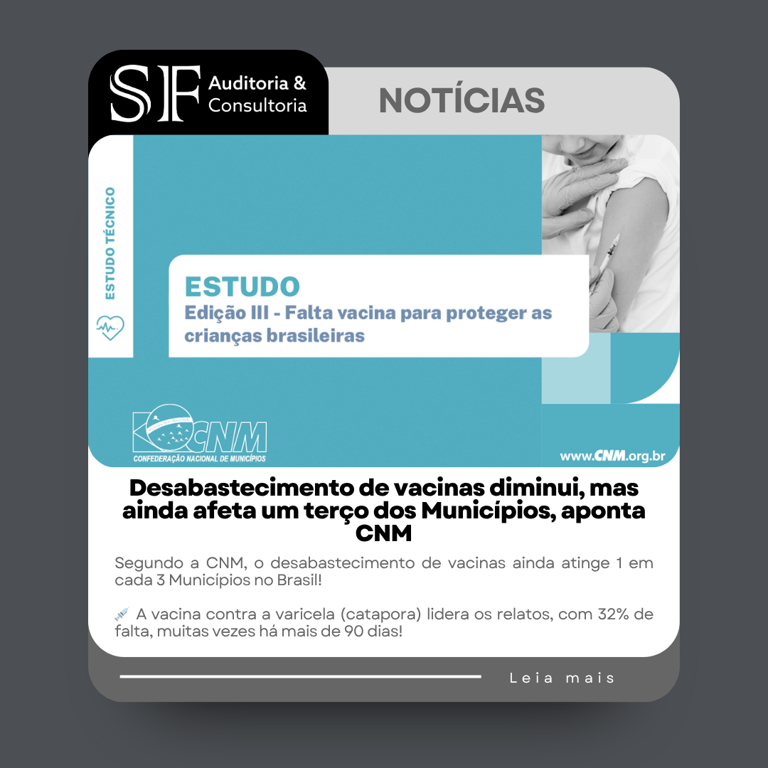 Desabastecimento de vacinas diminui, mas ainda afeta um terço dos Municípios, aponta&nbsp;CNM