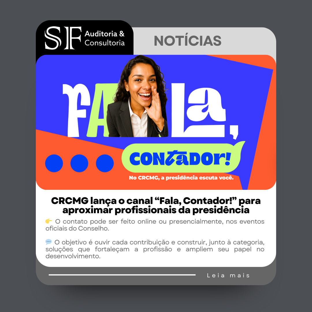 CRCMG lança o canal “Fala, Contador!” para aproximar profissionais da&nbsp;presidência