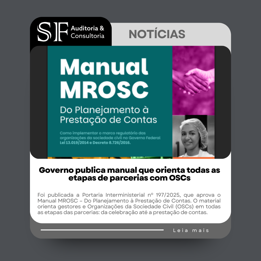 Governo publica manual que orienta todas as etapas de parcerias com&nbsp;OSCs