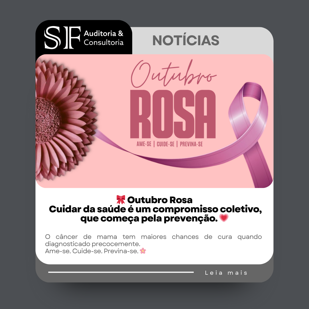 Outubro Rosa: a prevenção do câncer de mama também é compromisso de&nbsp;todos