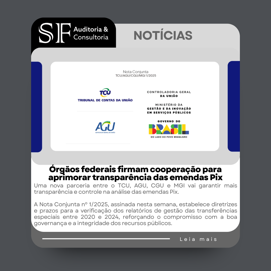 Órgãos federais firmam cooperação para aprimorar transparência das emendas&nbsp;Pix
