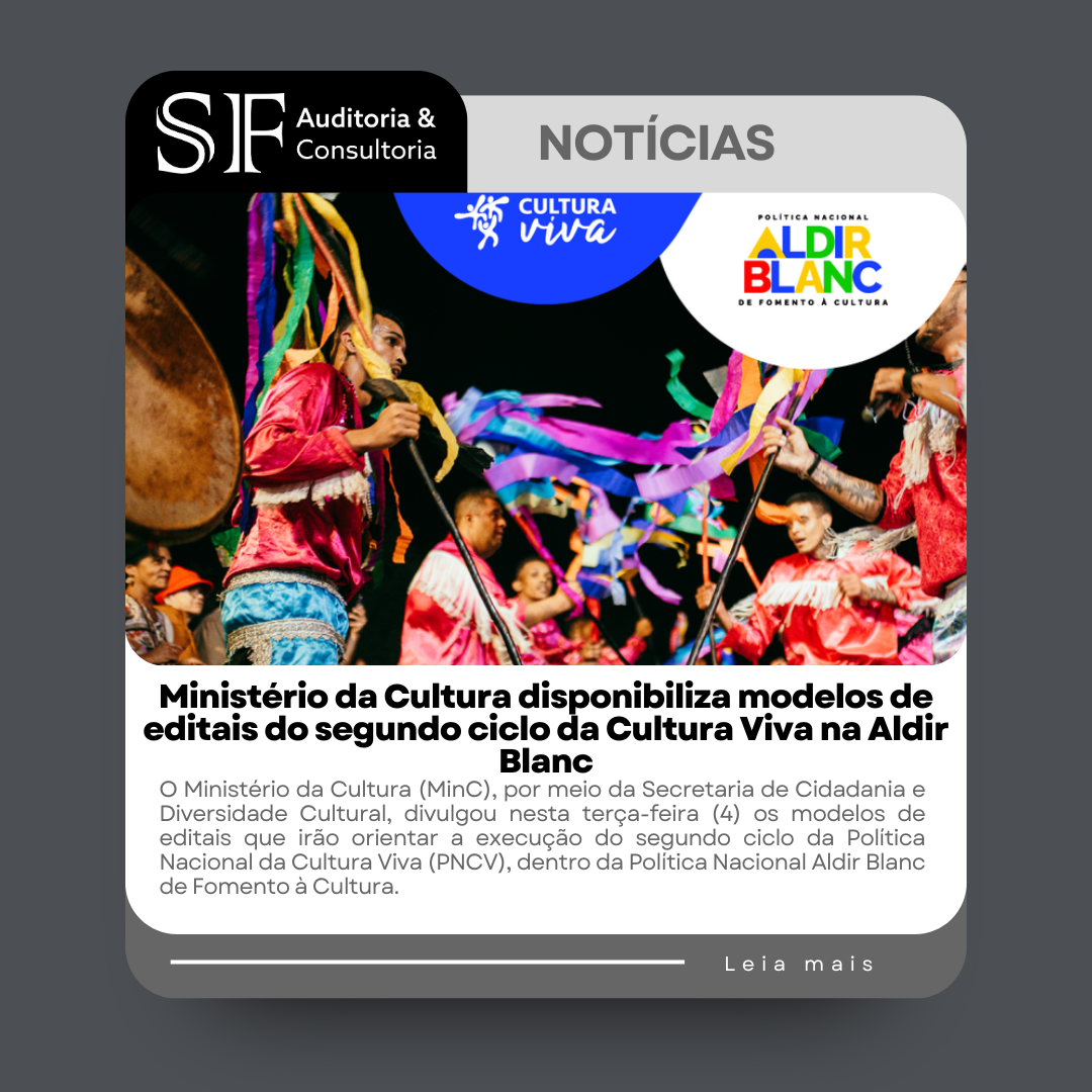 Ministério da Cultura disponibiliza modelos de editais do segundo ciclo da Cultura Viva na Aldir&nbsp;Blanc
