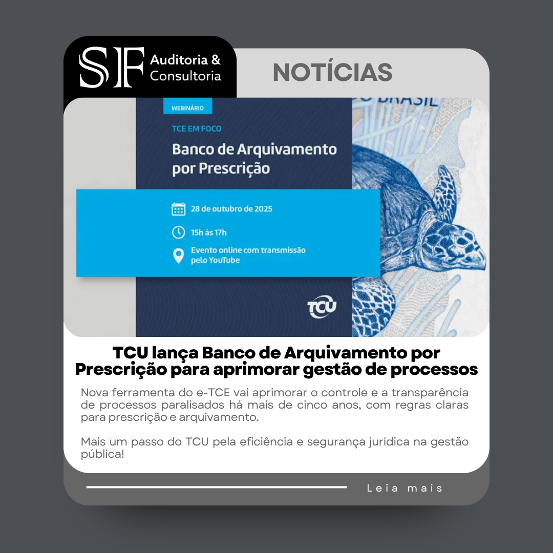TCU lança Banco de Arquivamento por Prescrição para aprimorar gestão de&nbsp;processos