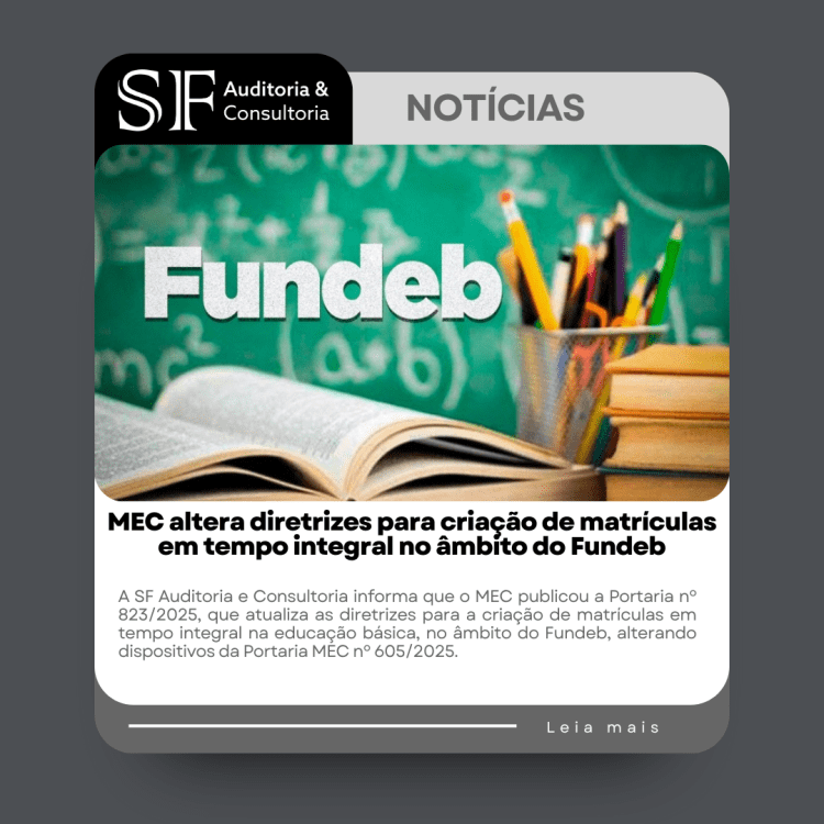 MEC altera diretrizes para criação de matrículas em tempo integral no âmbito do&nbsp;Fundeb