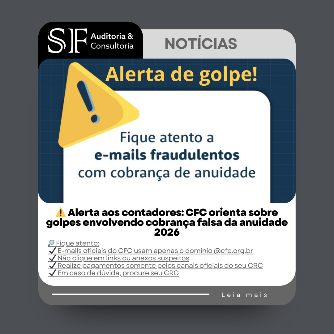 ⚠️ Alerta aos contadores: CFC orienta sobre golpes envolvendo cobrança falsa da anuidade&nbsp;2026