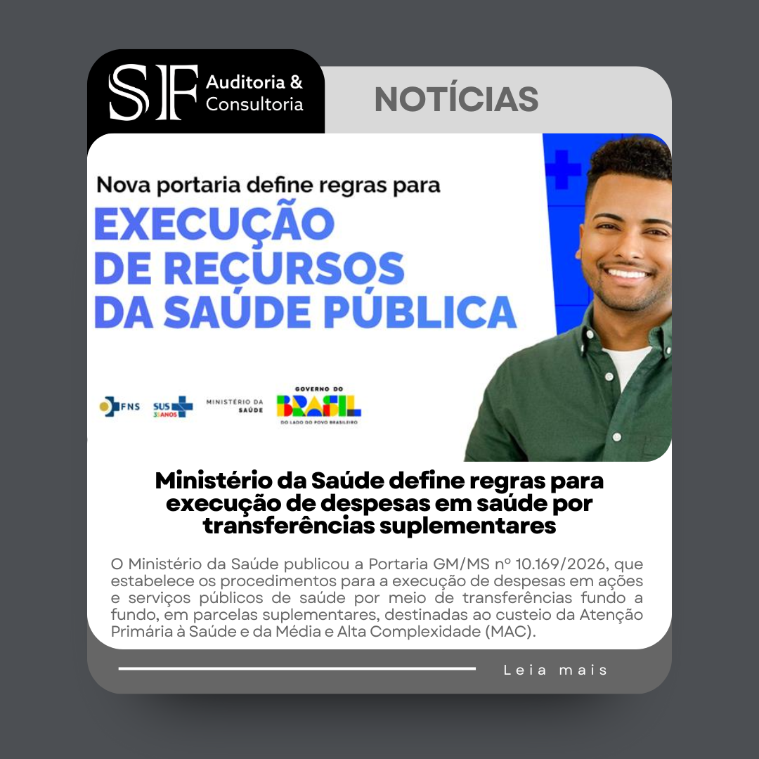 Ministério da Saúde define regras para execução de despesas em saúde por meio de transferências fundo a&nbsp;fundo