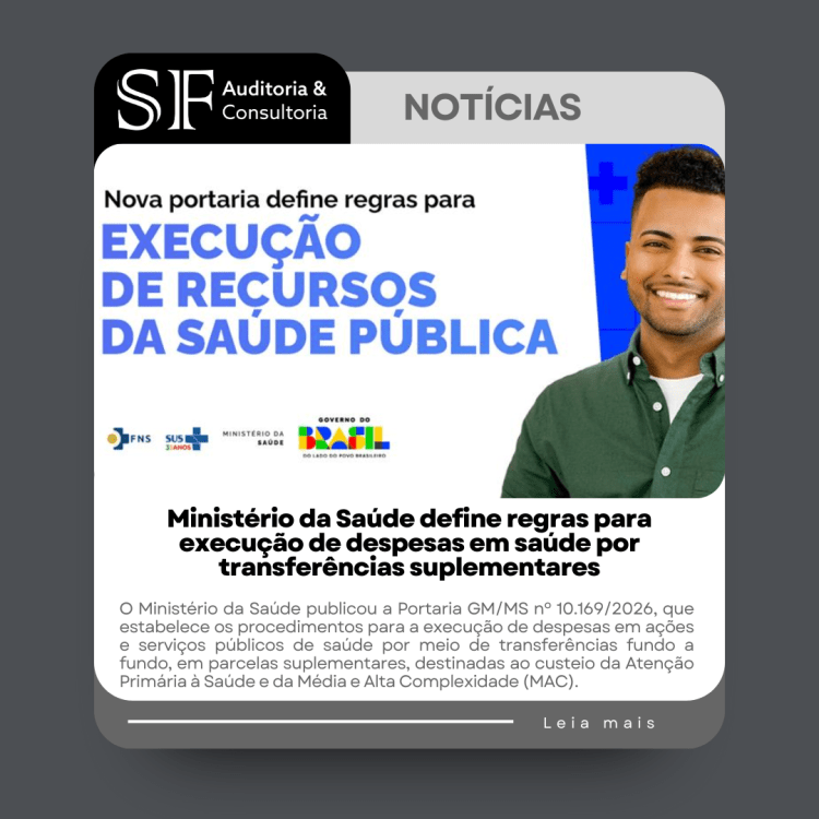 Ministério da Saúde define regras para execução de despesas em saúde por meio de transferências fundo a&nbsp;fundo