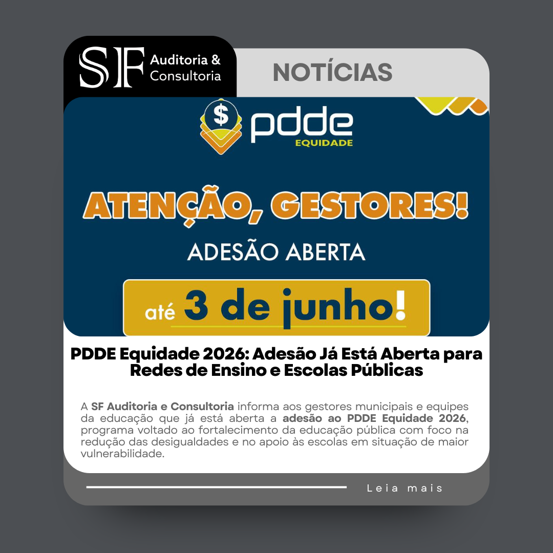 PDDE Equidade 2026: Adesão Já Está Aberta para Redes de Ensino e Escolas&nbsp;Públicas