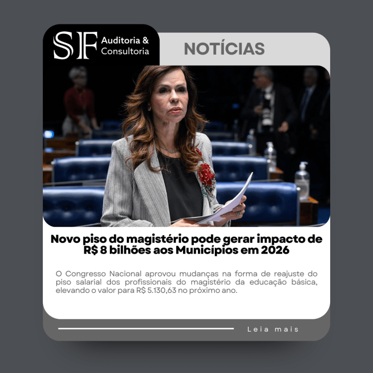 Novo piso do magistério pode gerar impacto de R$ 8 bilhões aos Municípios em&nbsp;2026