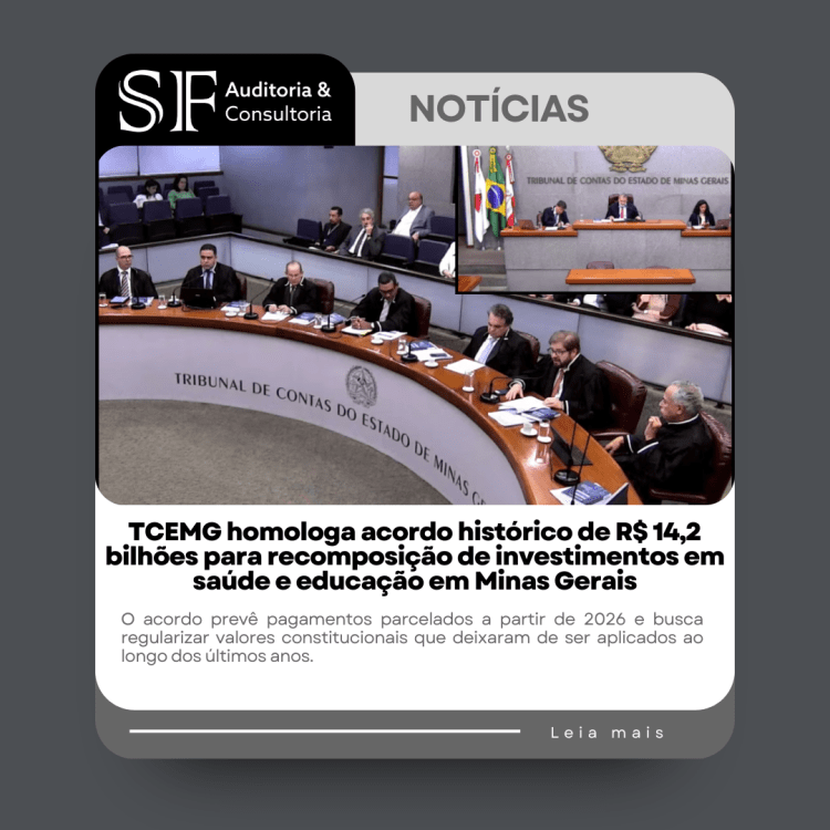 TCEMG homologa acordo histórico de R$ 14,2 bilhões para recomposição de investimentos em saúde e educação em Minas&nbsp;Gerais
