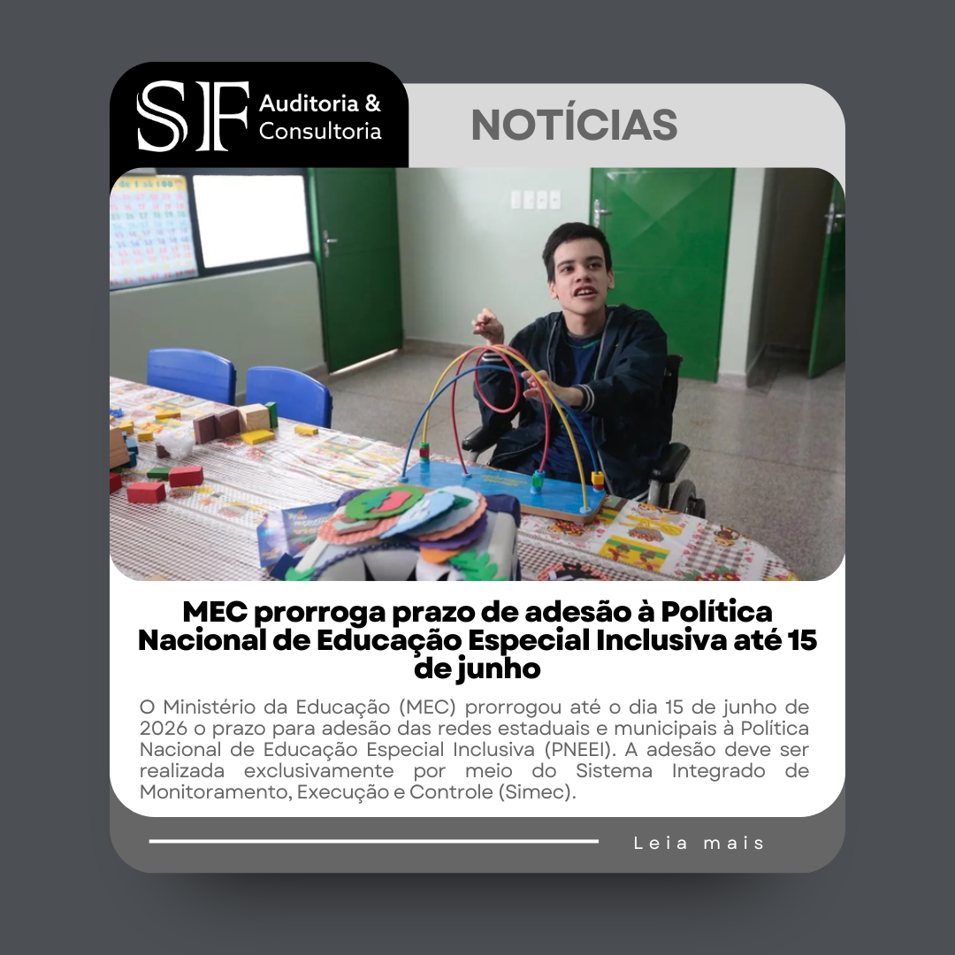 MEC prorroga prazo de adesão à Política Nacional de Educação Especial Inclusiva até 15 de&nbsp;junho