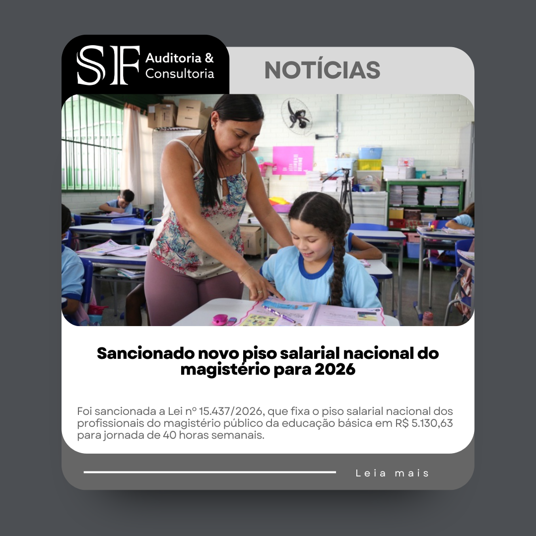 Sancionado novo piso salarial nacional do magistério para&nbsp;2026