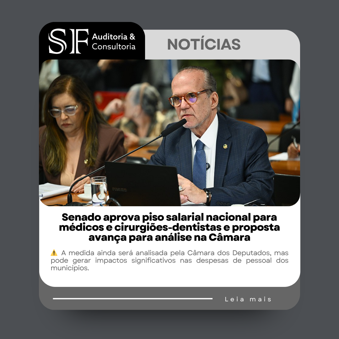 Senado aprova piso salarial nacional para médicos e cirurgiões-dentistas e proposta avança para análise na&nbsp;Câmara